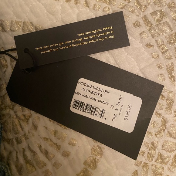 Rag & Bone Maya High Rise denim shorts sz 27 - NWT - Picture 5 of 5